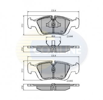 Тормозные колодки, дисковый тормоз.) COMLINE CBP0513