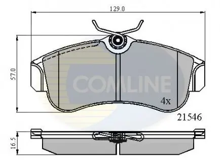 Тормозные колодки, дисковый тормоз.) COMLINE CBP0566