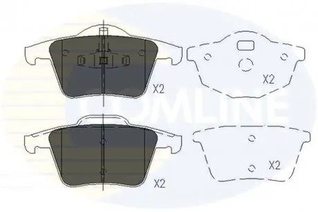 Тормозные колодки, дисковый тормоз.) COMLINE CBP06027