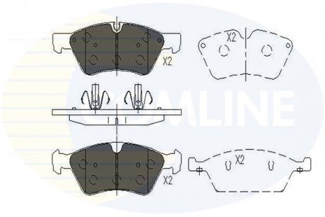Тормозные колодки, дисковый тормоз.) COMLINE CBP06060
