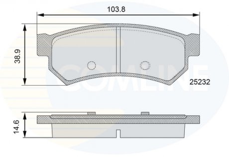 Гальмівні колодки (набір) COMLINE CBP06100