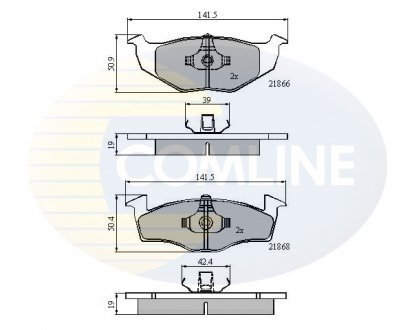 Тормозные колодки, дисковый тормоз.) COMLINE CBP0706