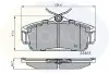 Гальмівні колодки, дискове гальмо (набір) COMLINE CBP0740 (фото 1)