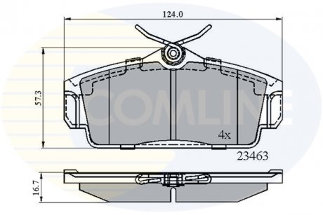 Тормозные колодки, дисковый тормоз.) COMLINE CBP0740