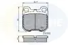 Тормозные колодки, дисковый тормоз.) COMLINE CBP0741 (фото 1)