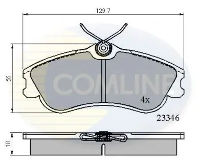 Тормозные колодки, дисковый тормоз.) COMLINE CBP0892