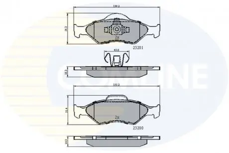 Тормозные колодки, дисковый тормоз.) COMLINE CBP0899