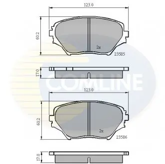 Тормозные колодки, дисковый тормоз.) COMLINE CBP0944