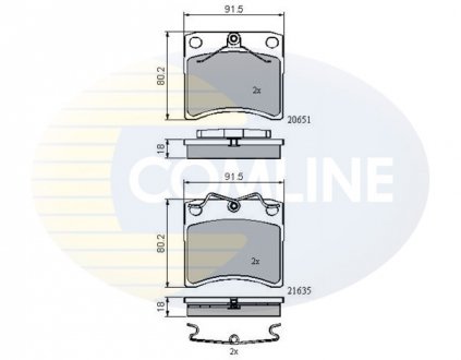 Тормозные колодки, дисковый тормоз.) COMLINE CBP0953