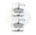 Тормозные колодки, дисковый тормоз.) COMLINE CBP11001 (фото 1)