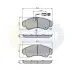 Тормозные колодки, дисковый тормоз.) COMLINE CBP11041 (фото 1)