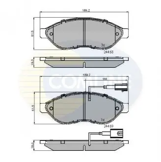 Тормозные колодки, дисковый тормоз.) COMLINE CBP11589