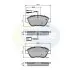 Тормозные колодки, дисковый тормоз.) COMLINE CBP12047 (фото 1)