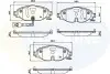 Гальмівні колодки (набір) COMLINE CBP12158 (фото 1)