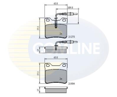 - Гальмівні колодки до дисків COMLINE CBP1455