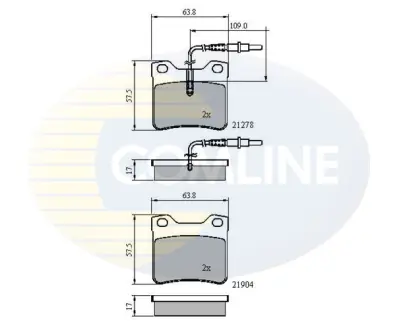 - Гальмівні колодки до дисків COMLINE CBP1455