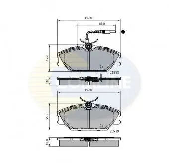 Тормозные колодки, дисковый тормоз.) COMLINE CBP1526
