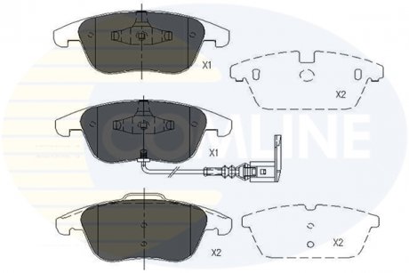 Тормозные колодки, дисковый тормоз.) COMLINE CBP16022