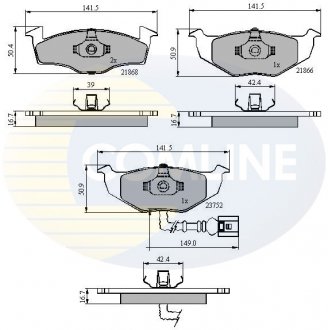 Тормозные колодки, дисковый тормоз.) COMLINE CBP1707