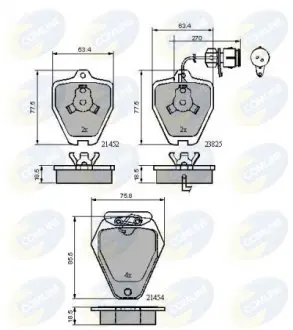 Тормозные колодки, дисковый тормоз.) COMLINE CBP1884
