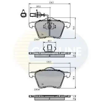 Тормозные колодки, дисковый тормоз.) COMLINE CBP1885