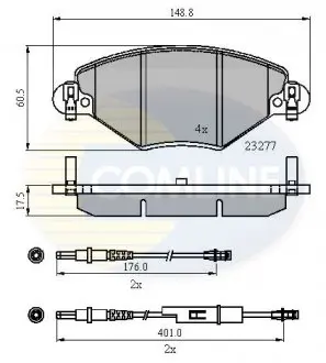 Тормозные колодки, дисковый тормоз.) COMLINE CBP21120