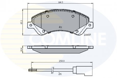 Тормозные колодки, дисковый тормоз.) COMLINE CBP21511