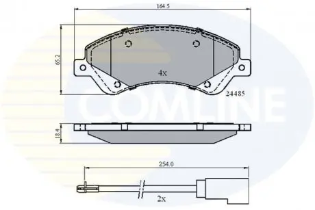 Тормозные колодки, дисковый тормоз.) COMLINE CBP21511
