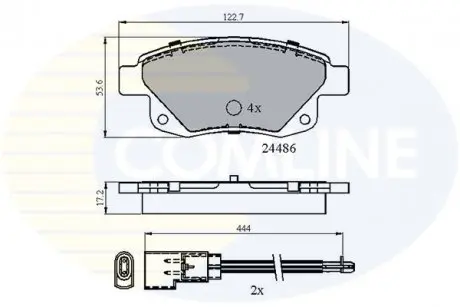 Тормозные колодки, дисковый тормоз.) COMLINE CBP21554