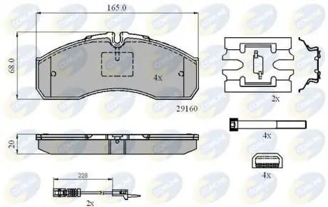 Тормозные колодки, дисковый тормоз.) COMLINE CBP21735