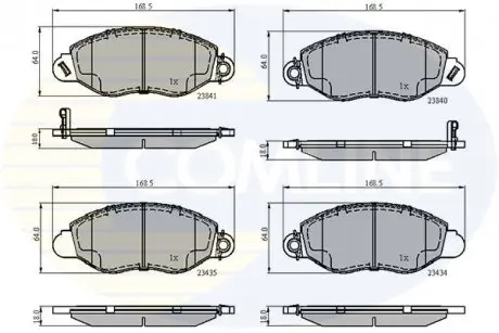 Тормозные колодки, дисковый тормоз.) COMLINE CBP31107