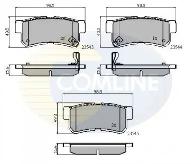 Тормозные колодки, дисковый тормоз.) COMLINE CBP31126