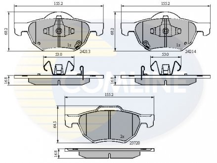 Тормозные колодки, дисковый тормоз.) COMLINE CBP31195