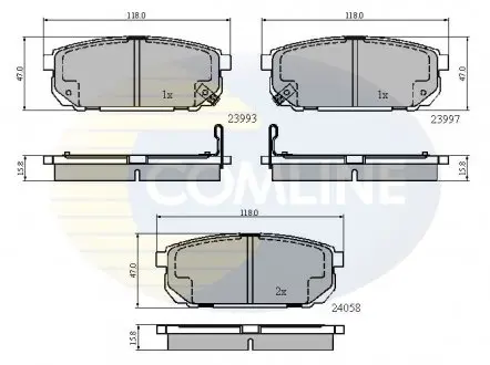 Тормозные колодки, дисковый тормоз.) COMLINE CBP31288