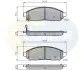 Тормозные колодки, дисковый тормоз.) COMLINE CBP31520 (фото 1)
