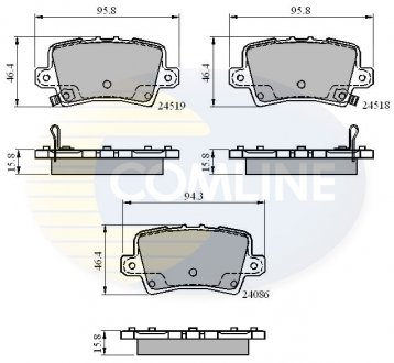 Тормозные колодки, дисковый тормоз.) COMLINE CBP31587