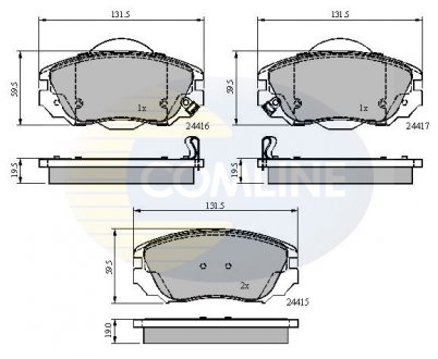 Тормозные колодки, дисковый тормоз.) COMLINE CBP31679