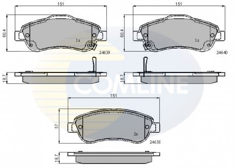 Тормозные колодки, дисковый тормоз.) COMLINE CBP31705