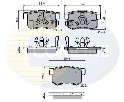 Тормозные колодки, дисковый тормоз.) COMLINE CBP31736