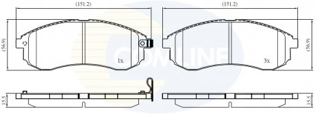 Тормозные колодки, дисковый тормоз.) COMLINE CBP31749