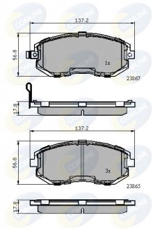 Тормозные колодки, дисковый тормоз.) COMLINE CBP31760