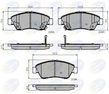 Тормозные колодки, дисковый тормоз.) COMLINE CBP32009