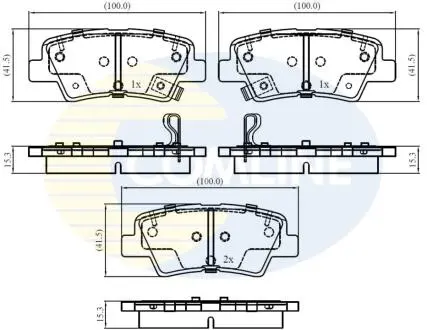 Гальмівні колодки (набір) COMLINE CBP32161