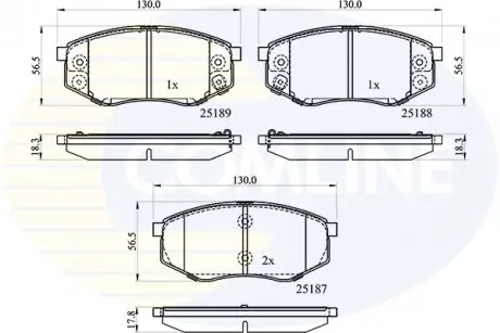 Тормозные колодки.) COMLINE CBP32194
