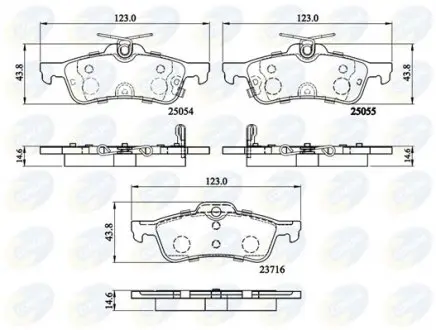 Тормозные колодки.) COMLINE CBP32204