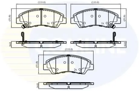 Тормозные колодки.) COMLINE CBP32230