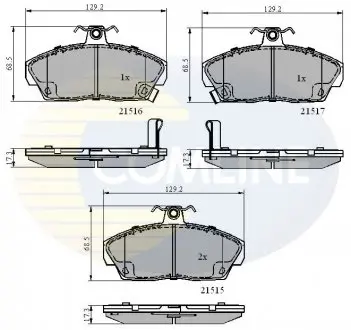Тормозные колодки, дисковый тормоз.) COMLINE CBP3232