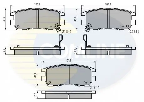 Тормозные колодки, дисковый тормоз.) COMLINE CBP3233