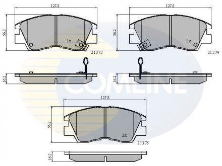 Тормозные колодки, дисковый тормоз.) COMLINE CBP3295