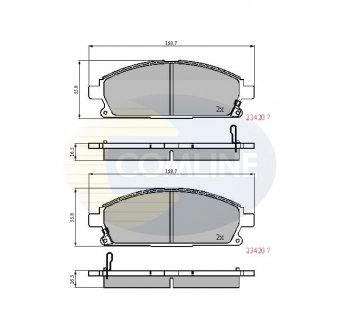 Тормозные колодки, дисковый тормоз.) COMLINE CBP3591